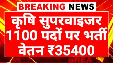 Agriculture Supervisor Bharti 2025