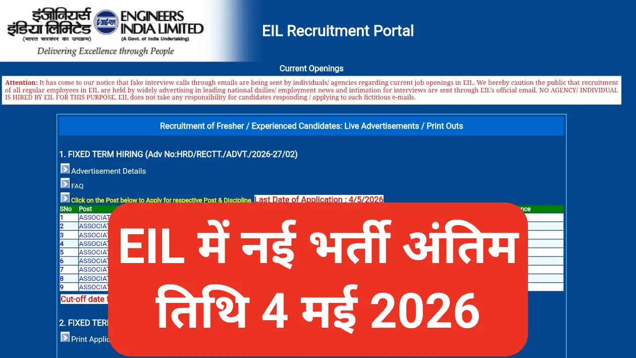 EIL Recruitment 2026-27